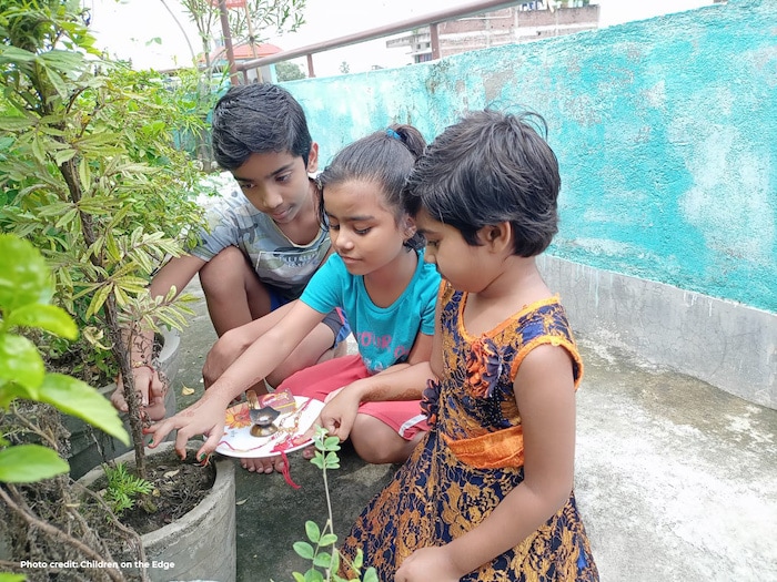 Photo Credit: Children on the Edge: Rakhi tied to plants