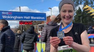 Helen Pattison completes the Wokingham half