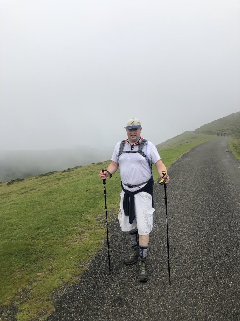 Dan Lawson walking the Camino Way.